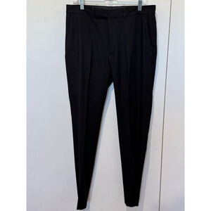 Mens Reaction Kenneth Cole flat front techni-Cole Dress Pants Size 40L W33 Black